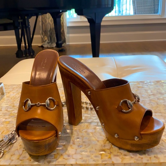 Gucci wooden platform knockouts - Picture 2 of 13